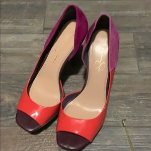 JS multi color platform pumps Bedez